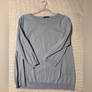 Lands' End Soft Blue Cotton Sweater